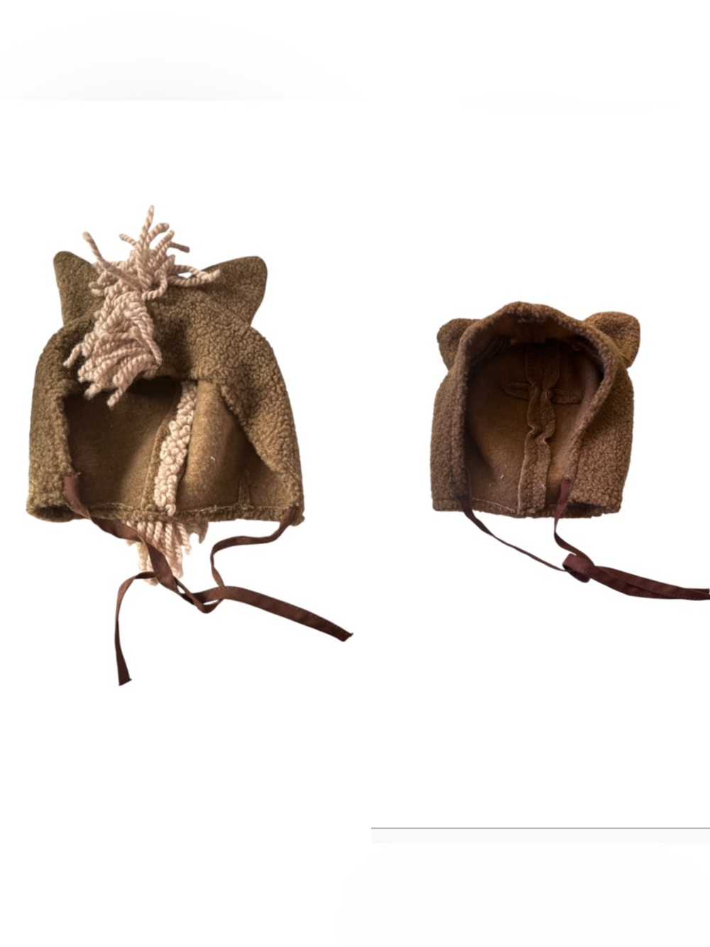 Homemade Toddler Horse and Bear Hats